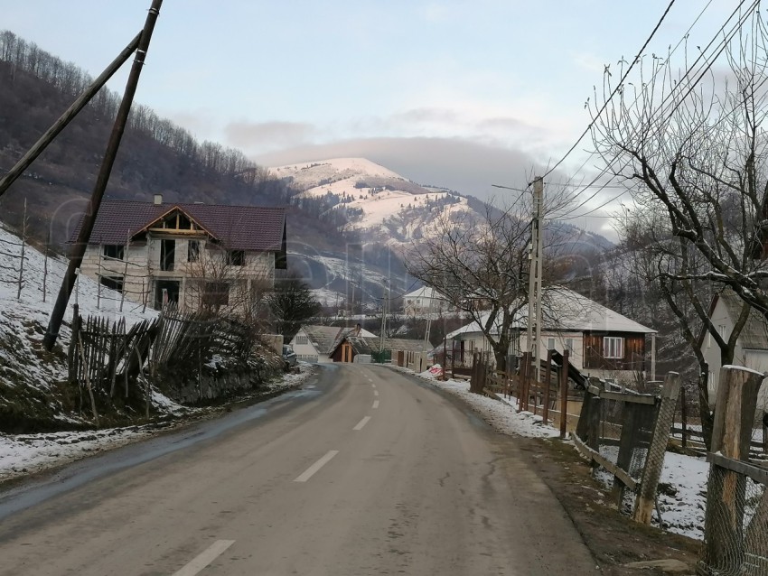 Transilvania Rumanía paisaje de invierno