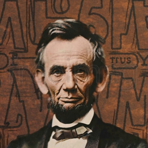 Imagen de  Abraham Lincoln presidente de los Estados Unidos  descarga de arte digital de alta calidad, para imprimir en póster