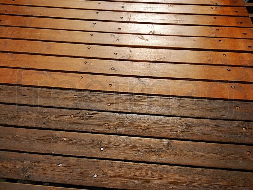 Textura de madera rústica de un puente