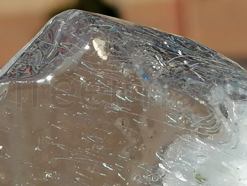 Foto cubo de hielo macro