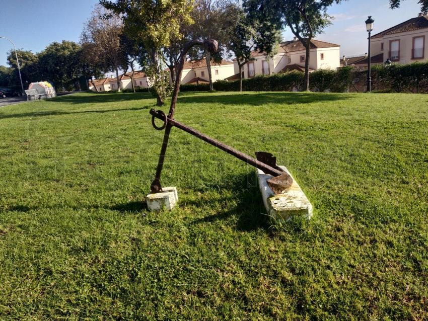 Foto ancora sobre hierba verde