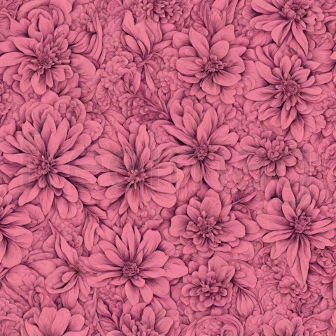 Patrón de flores rosas con detalles intrincados