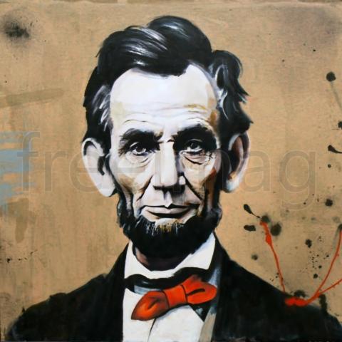 Imagen de  Abraham Lincoln presidente de los Estados Unidos  descarga de arte digital de alta calidad, para imprimir en póster