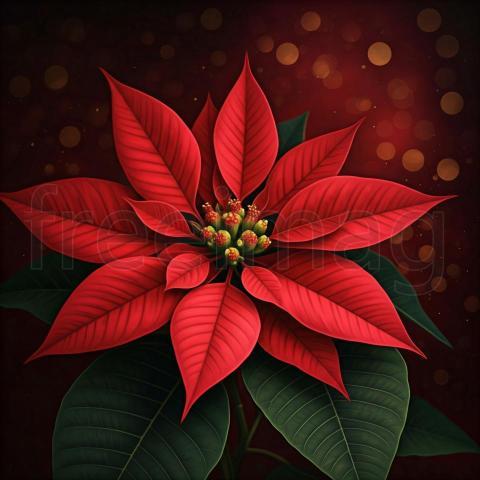Flor de Pascua Nochebuena Vibrante Un Toque de Navidad