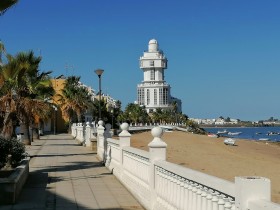 Faro de Isla Cristina, paisajes urbanos, provincia de Huelva, España