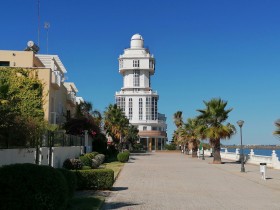 Faro de Isla Cristina, paisajes urbanos, provincia de Huelva, España